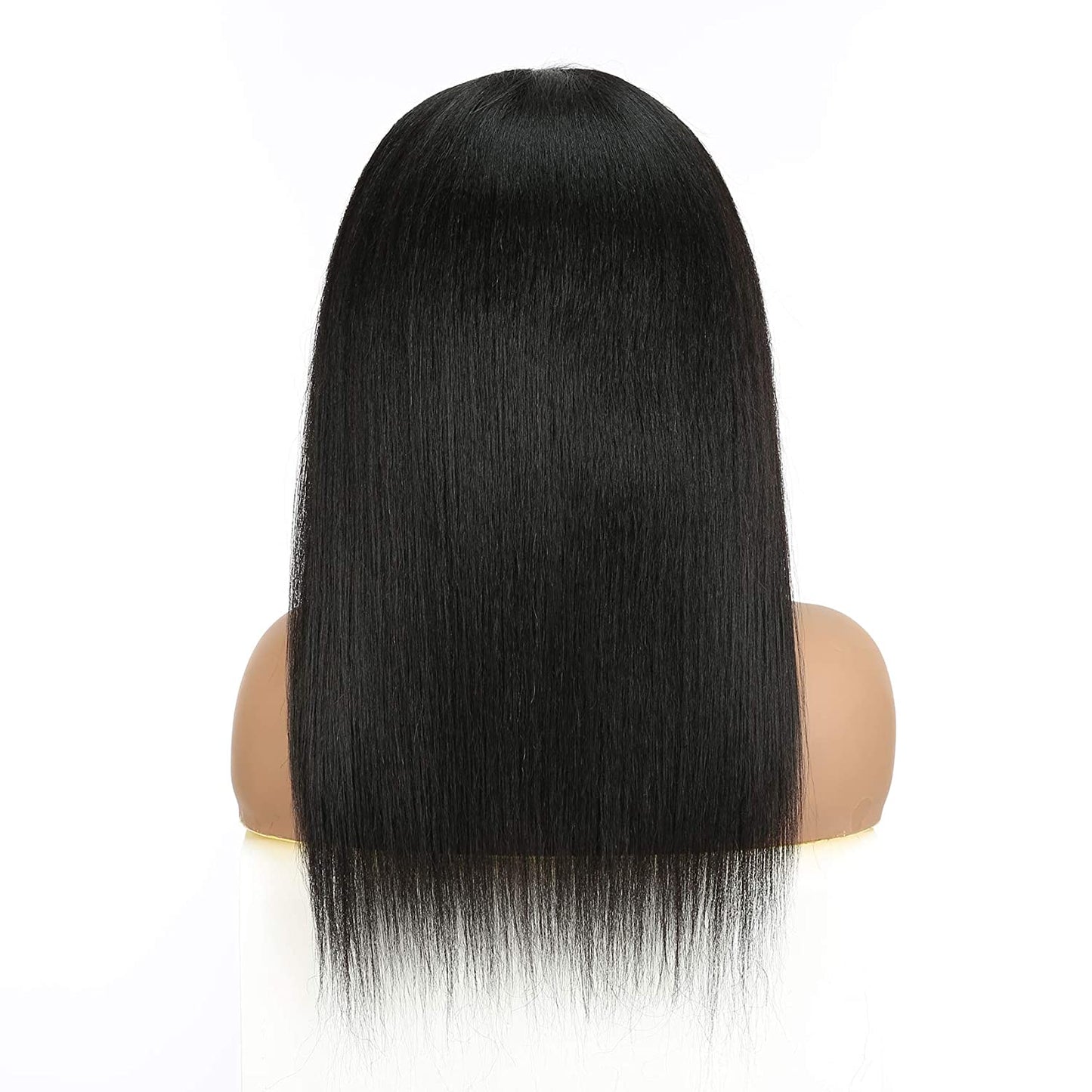 VCKOVCKO HeadBand Kinky Straight Mixed Human Hair Wig Yaki Straight 18"