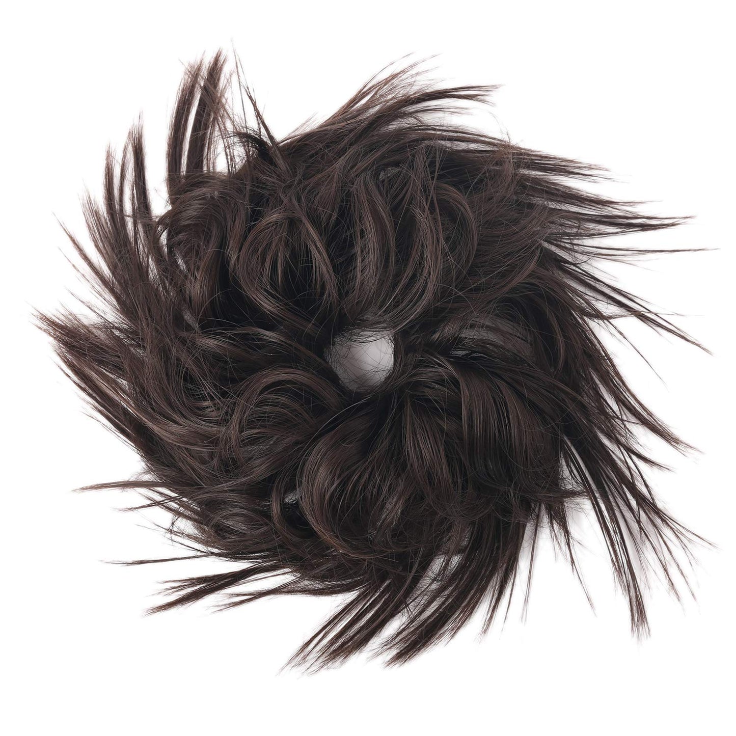 VCKOVCKO Tousled Messy Bun Hair Piece Hair Bun Extension Synthetic Chigo Ponytail With Elastic Rubber Band Updo Scrunchies Ponytail for Women (12/24#)