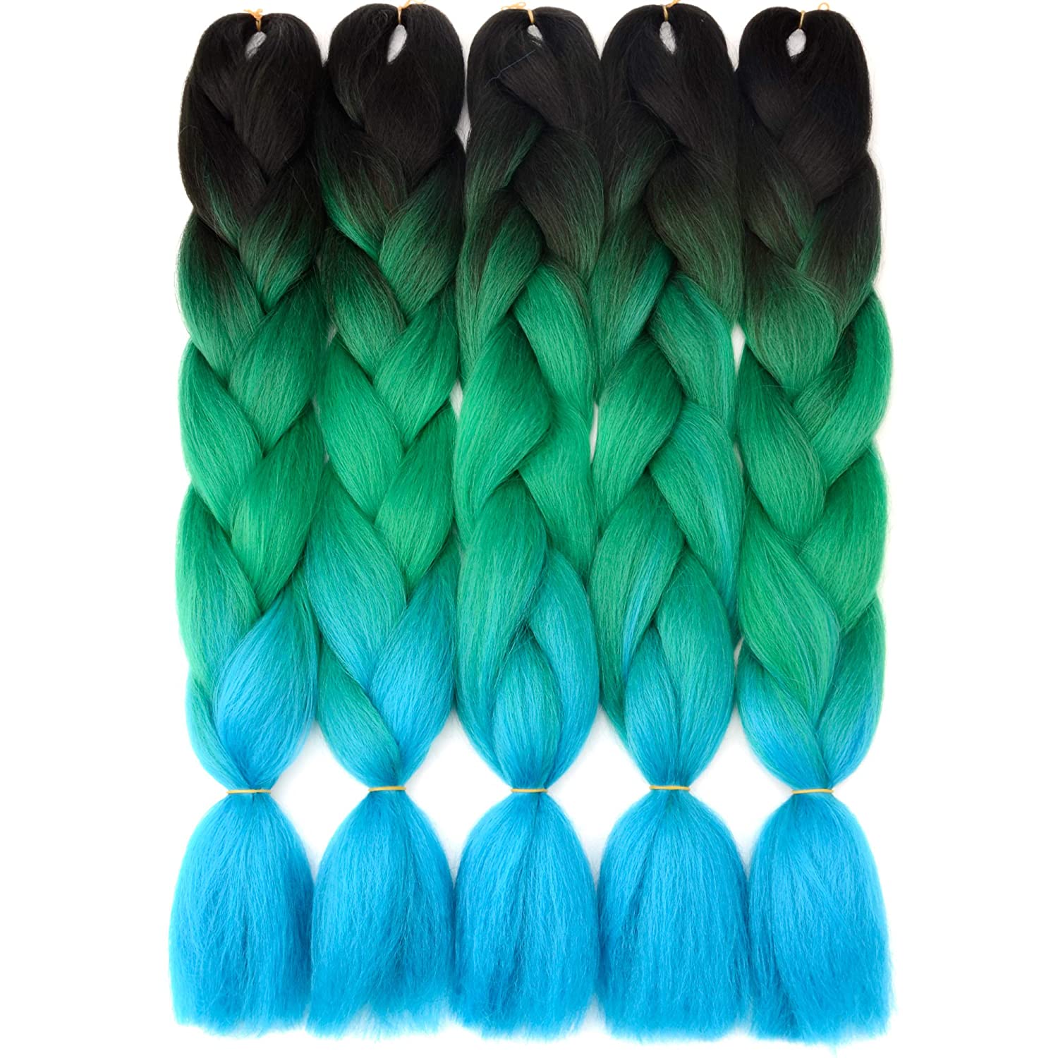 VCKOVCKO 100% Ombre Jumbo Braiding Hair Synthetic Fiber 