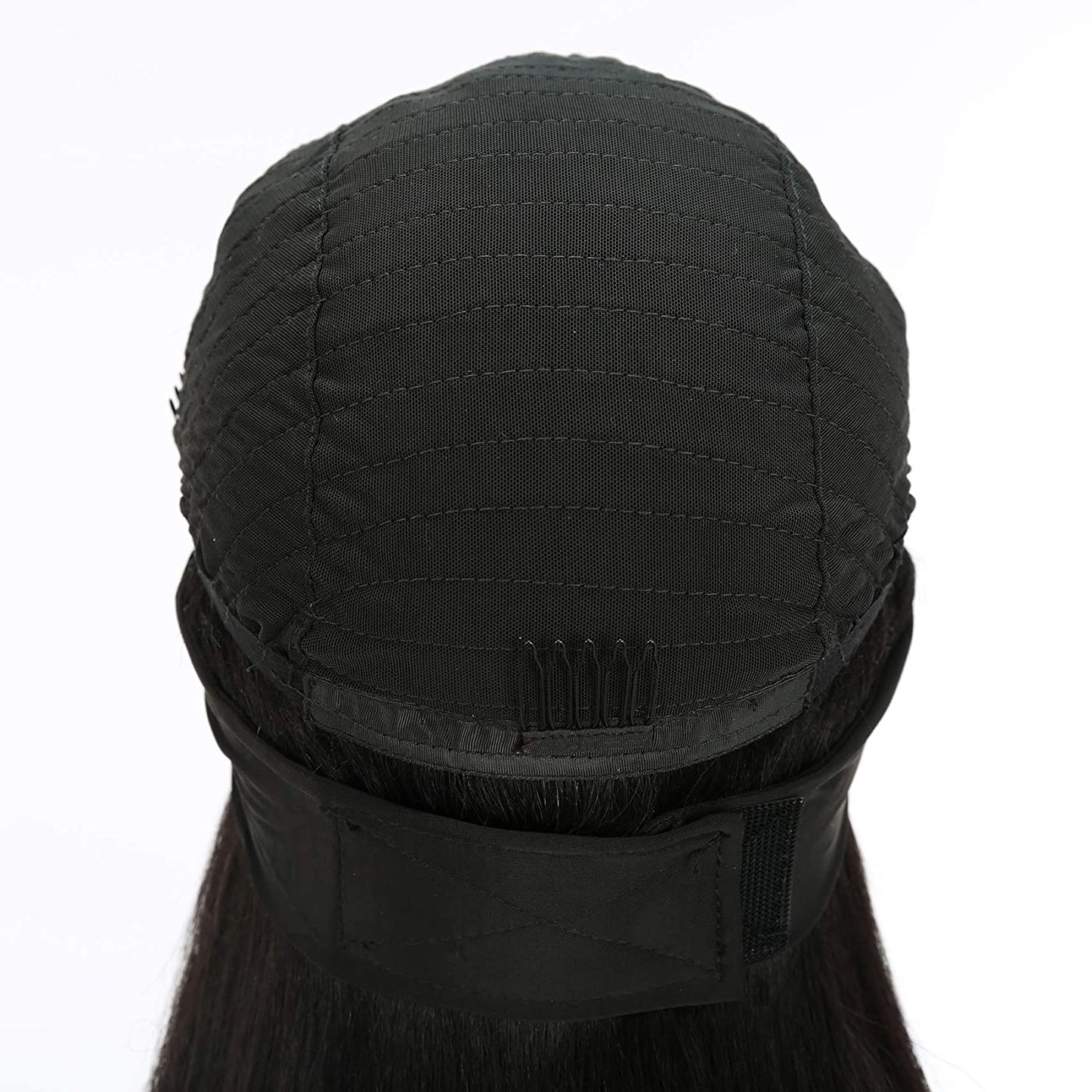 VCKOVCKO HeadBand Kinky Straight Mixed Human Hair Wig Yaki Straight 22"